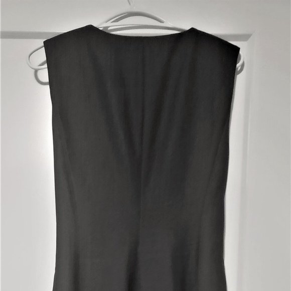 Calvin Klein Faux Wrap Dress Grey - Picture 7 of 7